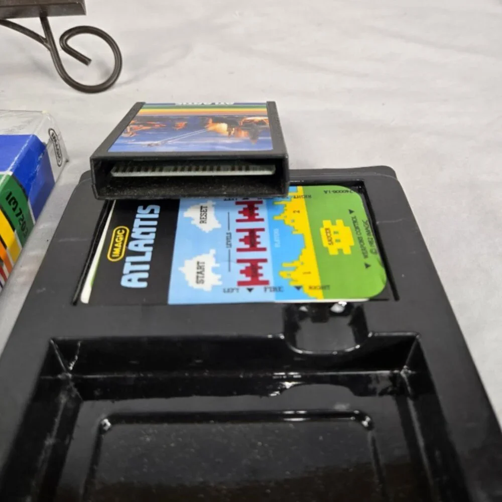 Atlantis For Intellivision Complete Original Box With Manuals and Overlays Vtg